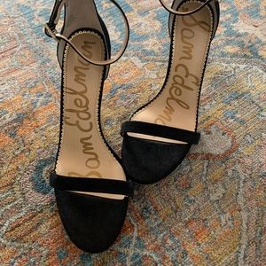 Sam Edelman black heels with ankle strap. Size 9.5